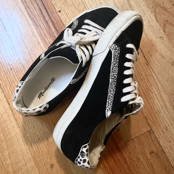Madewell low top sneakers in suede and spot calf hair - Picture 3 of 4